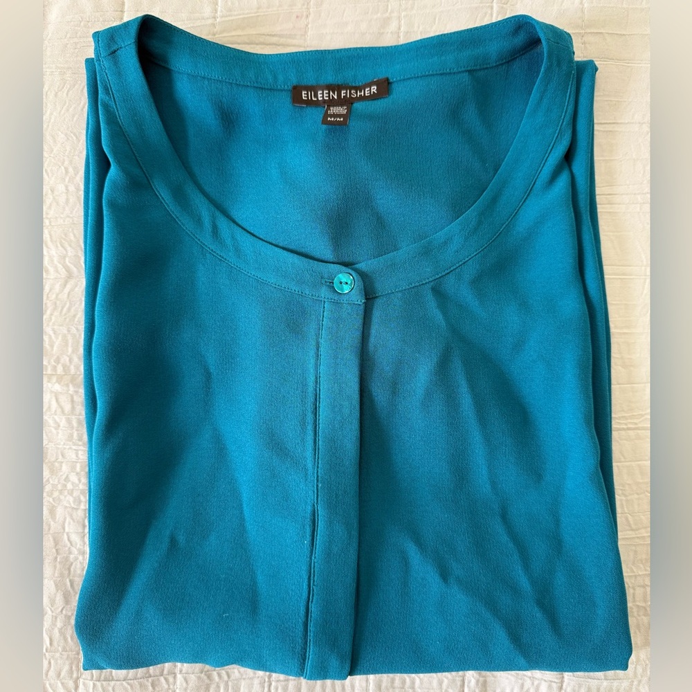 Eileen Fisher Vibrant Teal Dress